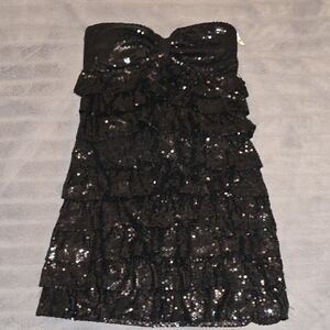 Rachel & Chloé Black Sleeveless Sequins Strerch Dress Size Large